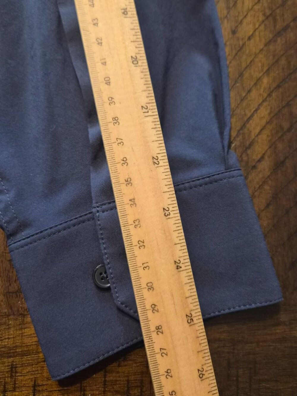Mizzen + Main Leeward Men Long Sleeve Shirt XL Blue Stretch Trim Fit Oxford G784 - Picture 9 of 10